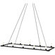 Cascadian 10 Light 15 inch Matte Black Chandelier Ceiling Light