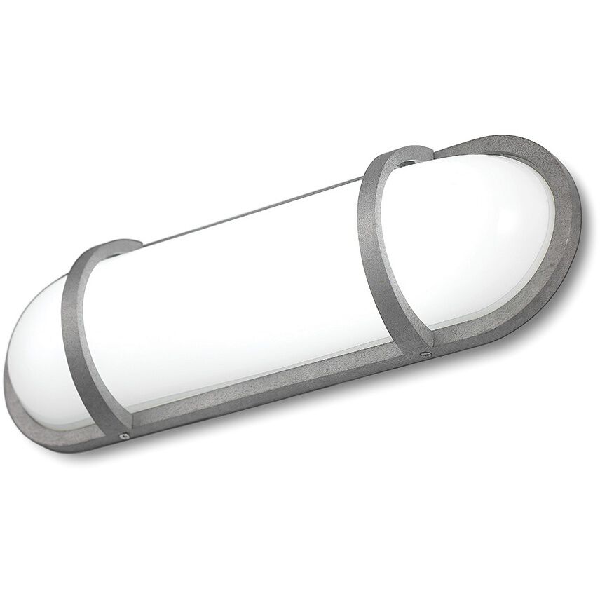 Osler LED 19 inch Textured Silver Outdoor Wall Mount