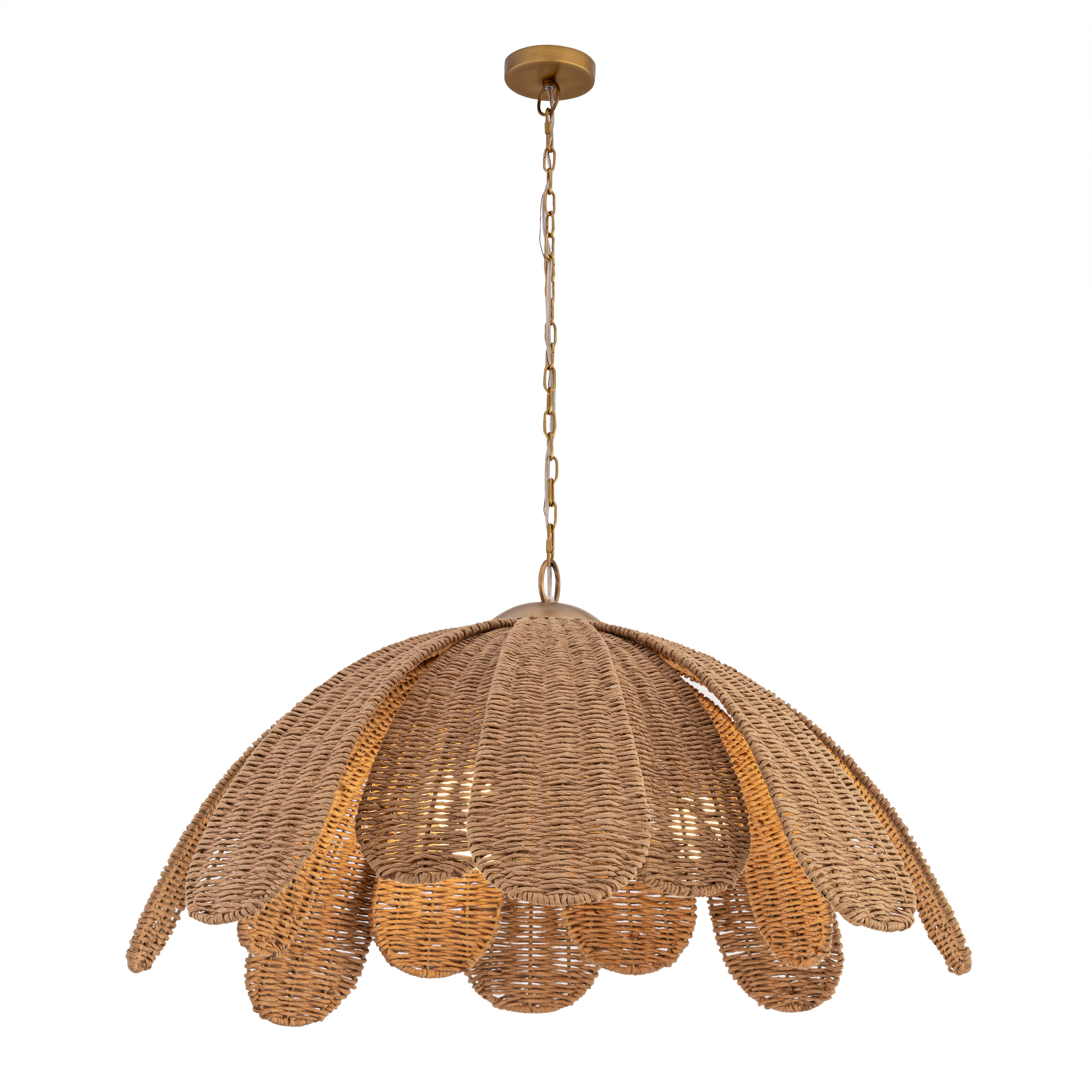 Covea 3 Light 30 inch Legacy Brass Pendant Ceiling Light