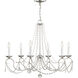 Pennington 6 Light 28 inch Brushed Nickel Chandelier Ceiling Light