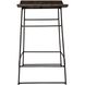 Thura 26 inch Walnut and Dark Gunmetal Counter Stool