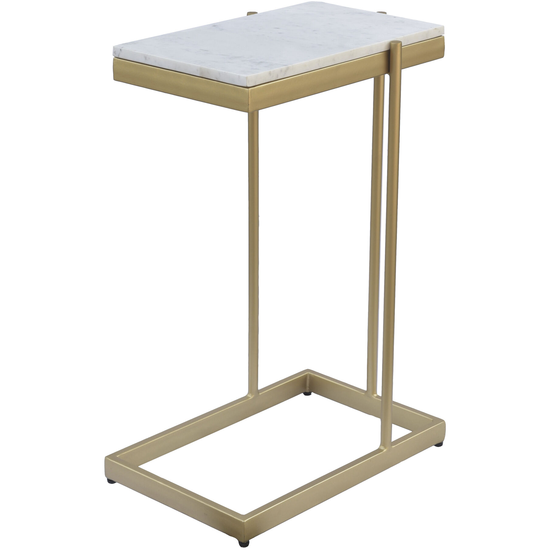 Sulu 25 X 17 inch White C Table