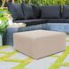 Universal 17 inch Sand Outdoor Ottoman, 36in Square, The Seascape Collection