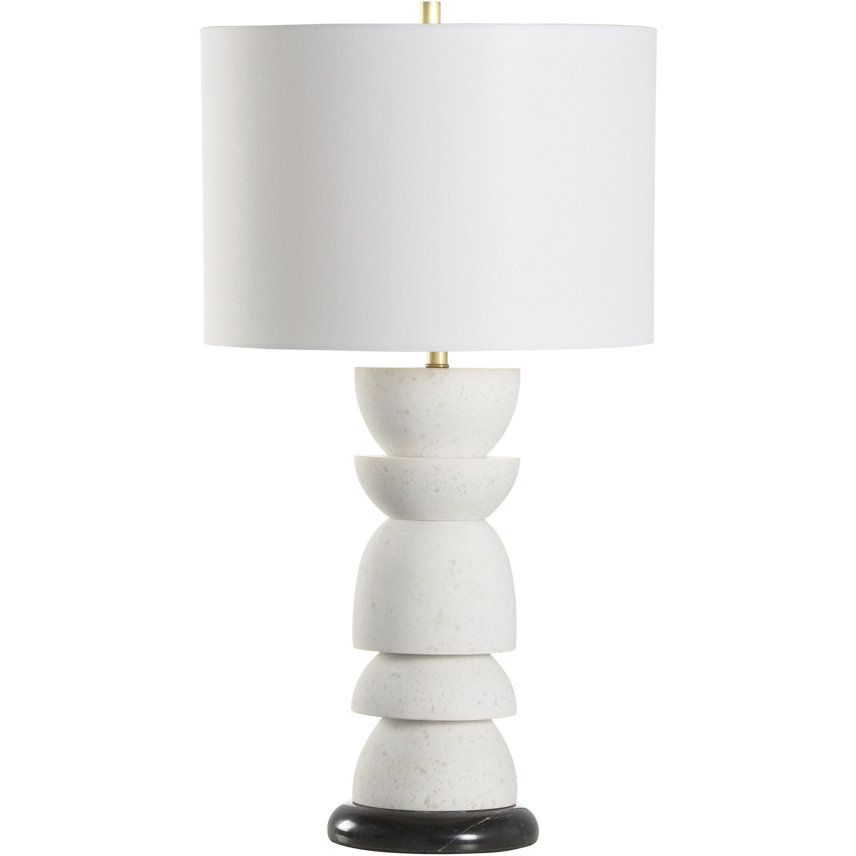 Totem 21.5 inch 100.00 watt White/Cream Table Lamp Portable Light