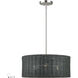 Weavington 3 Light 18 inch Brushed Nickel Pendant Chandelier Ceiling Light