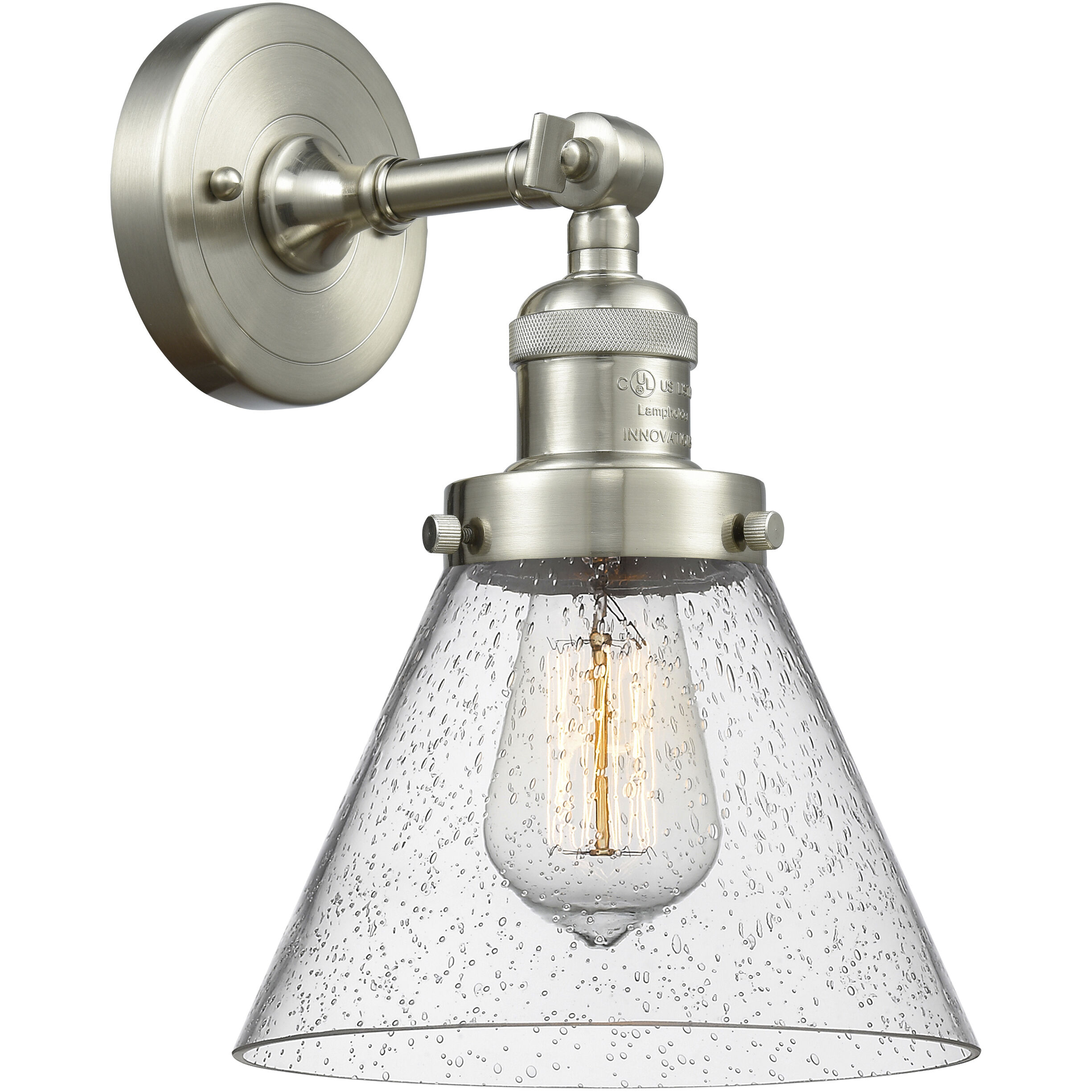 Franklin Restoration Large Cone 1 Light 7.75 inch Semi-Flush Mount