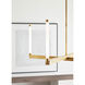 Kelly Wearstler Phobos LED 36 inch Natural Brass Chandelier Ceiling Light in 277V, Integrated LED