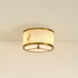 Upsala 2 Light 11.5 inch Antique Brass Flush Mount Ceiling Light, Small