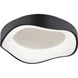 Bowen 1 Light 16.5 inch Textured Black Flush Mount Ceiling Light