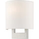 Hayworth 1 Light 8 inch Brushed Nickel ADA ADA Wall Sconce Wall Light