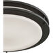Clarion LED 15 inch Oil Rubbed Bronze Flush Mount Ceiling Light