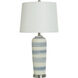 Caleb 29.5 inch 100.00 watt Blue Ivory Table Lamp Portable Light