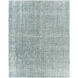Messina 120 X 96 inch Aqua/White/Olive/Charcoal Handmade Rug in 8 x 10, Rectangle