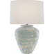 Mimi 27.25 inch 150 watt Aqua and Cream Table Lamp Portable Light