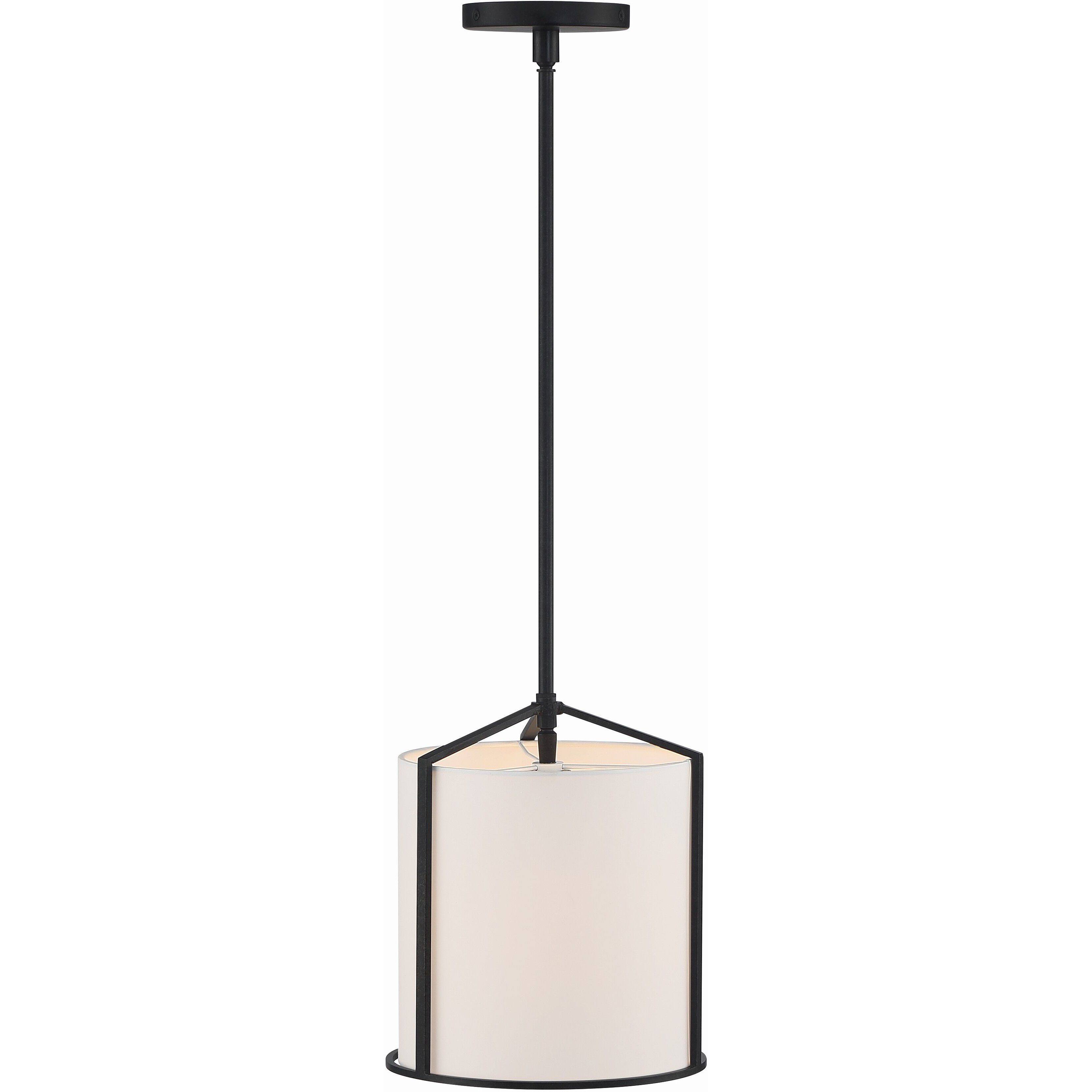 Carlyn 1 Light 10 inch Black Mini Pendant Ceiling Light