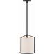 Carlyn 1 Light 10 inch Black Mini Pendant Ceiling Light