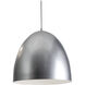 Brooklyn 1 Light 15.75 inch Silver Pendant Ceiling Light