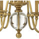Eleanor 6 Light 27.25 inch Heritage Brass Indoor Chandelier Ceiling Light