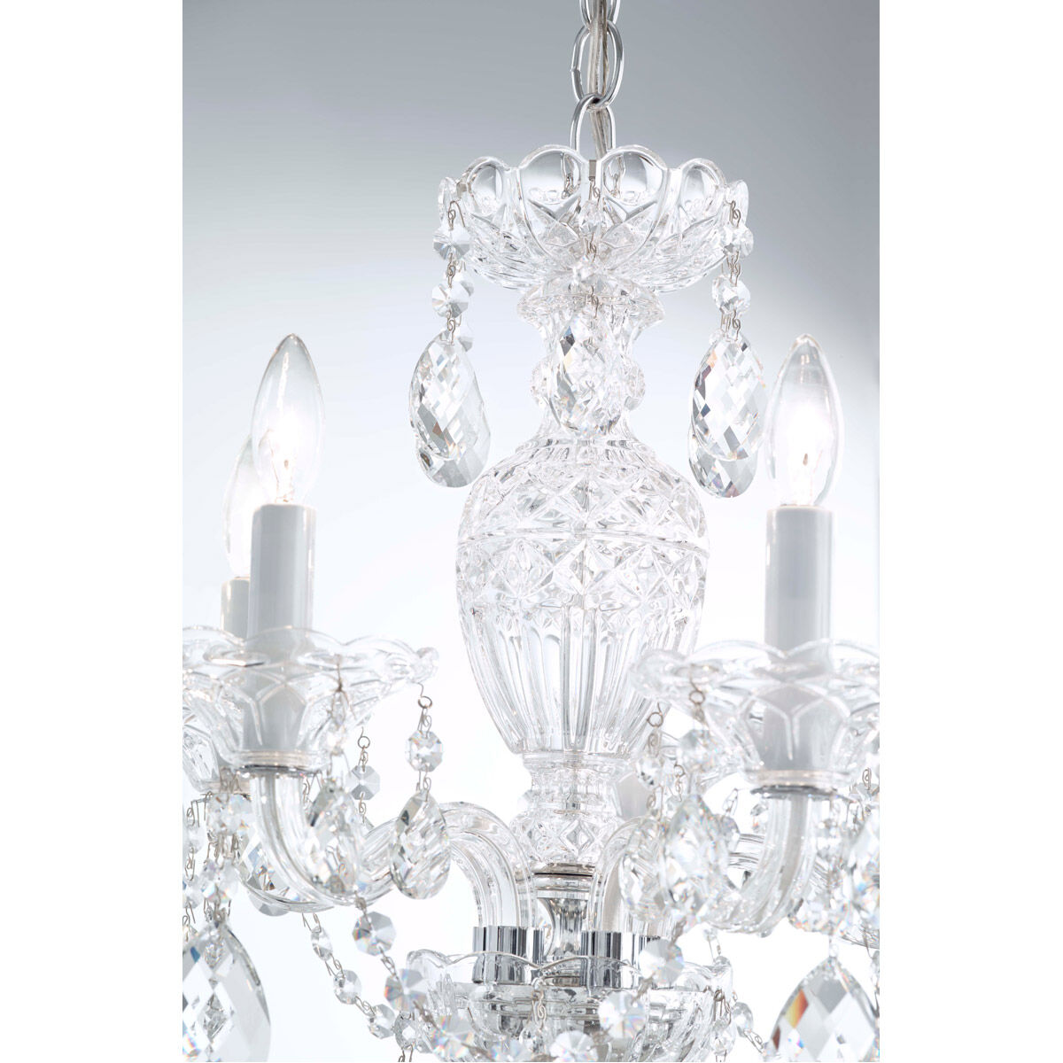 Sterling 5 Light 16 inch Polished Silver Chandelier Ceiling Light in Heritage