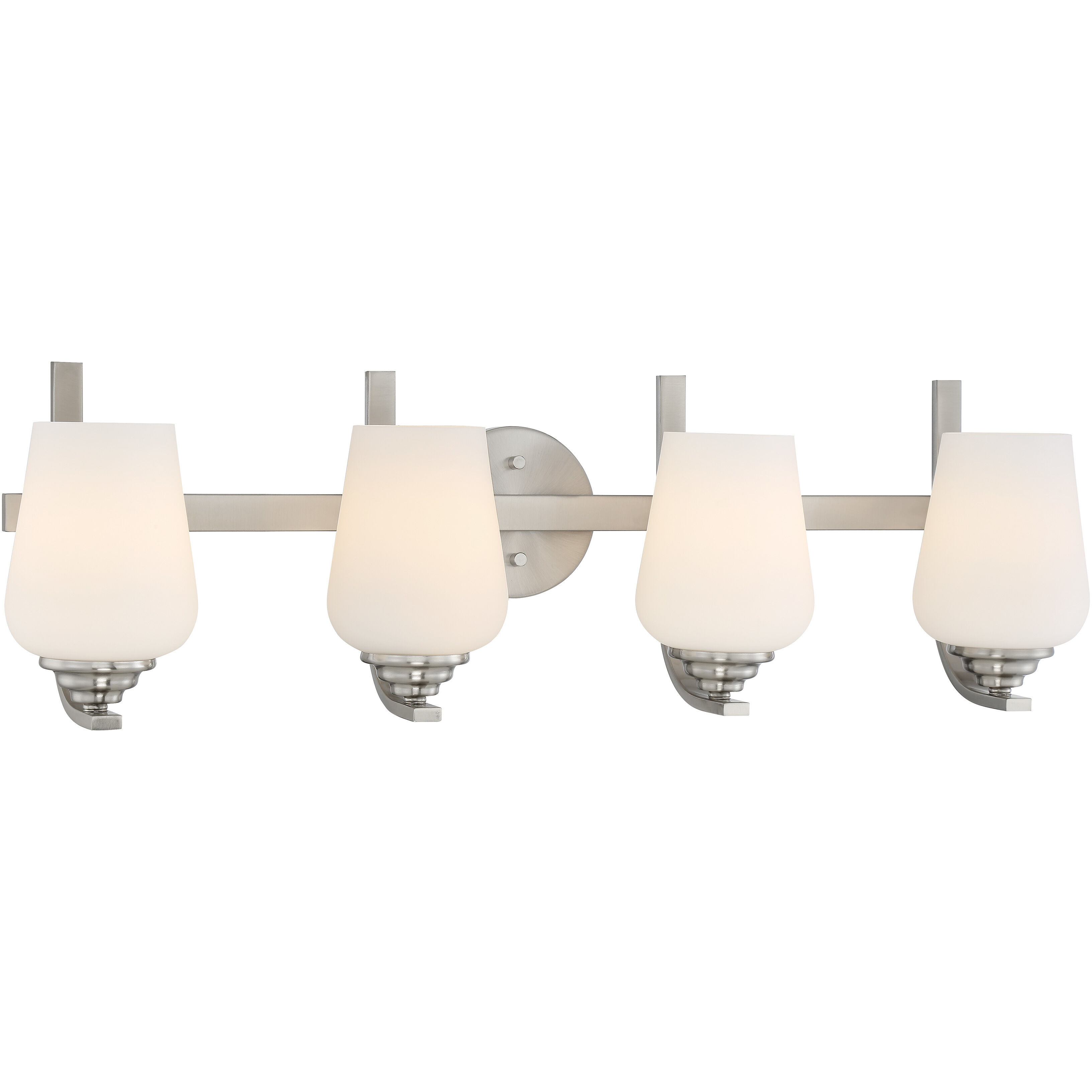 Shyloh 4 Light 31 inch Brushed Nickel Bath Light Wall Light