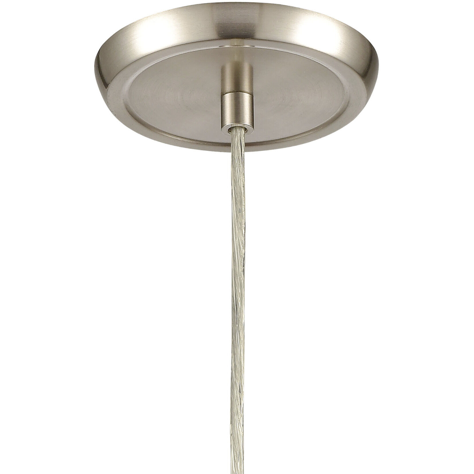Sprinkle 1 Light 5 inch Satin Nickel Mini Pendant Ceiling Light in Ash Speckled Glass