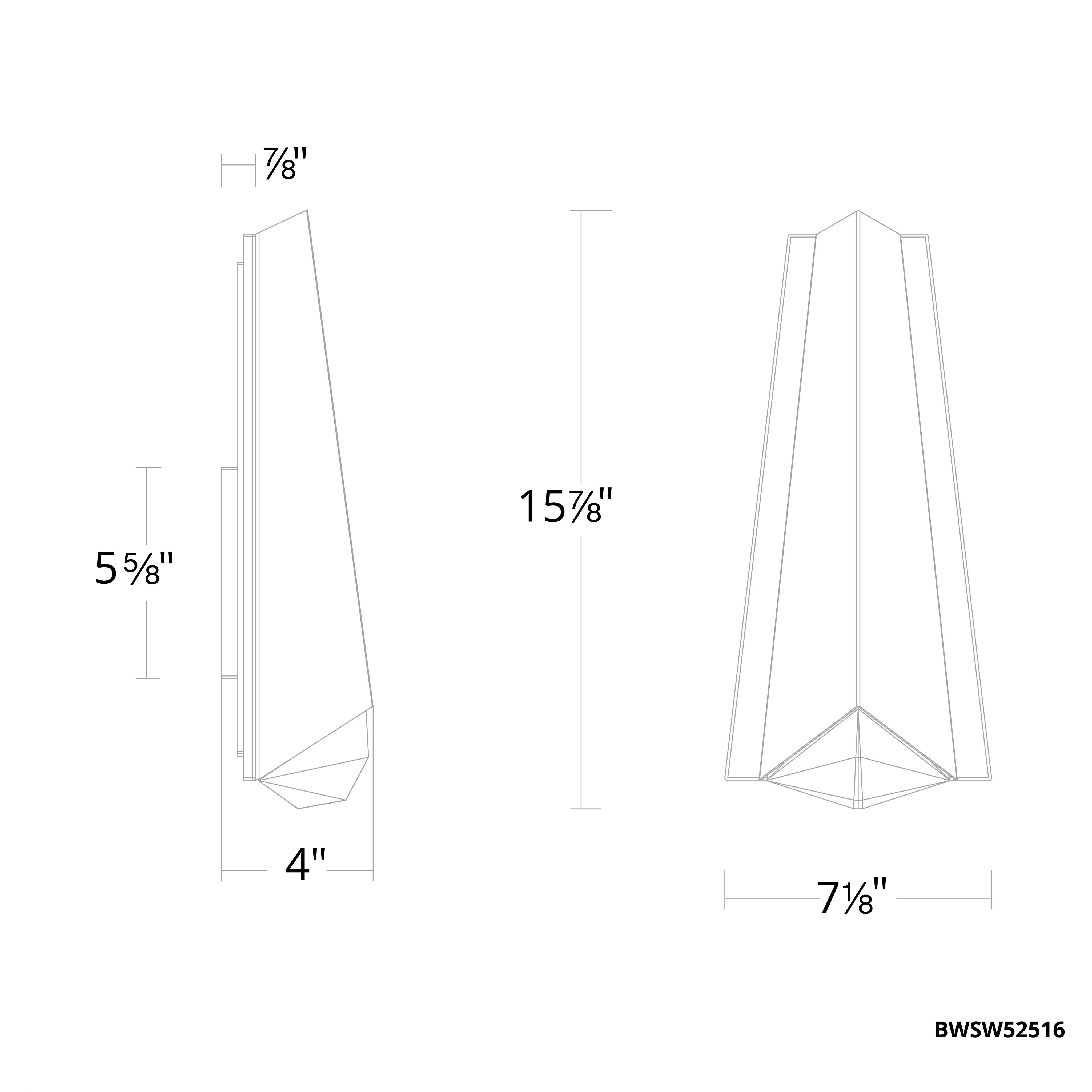Beyond Lanie LED 15.88 inch Black Outdoor Wall Light