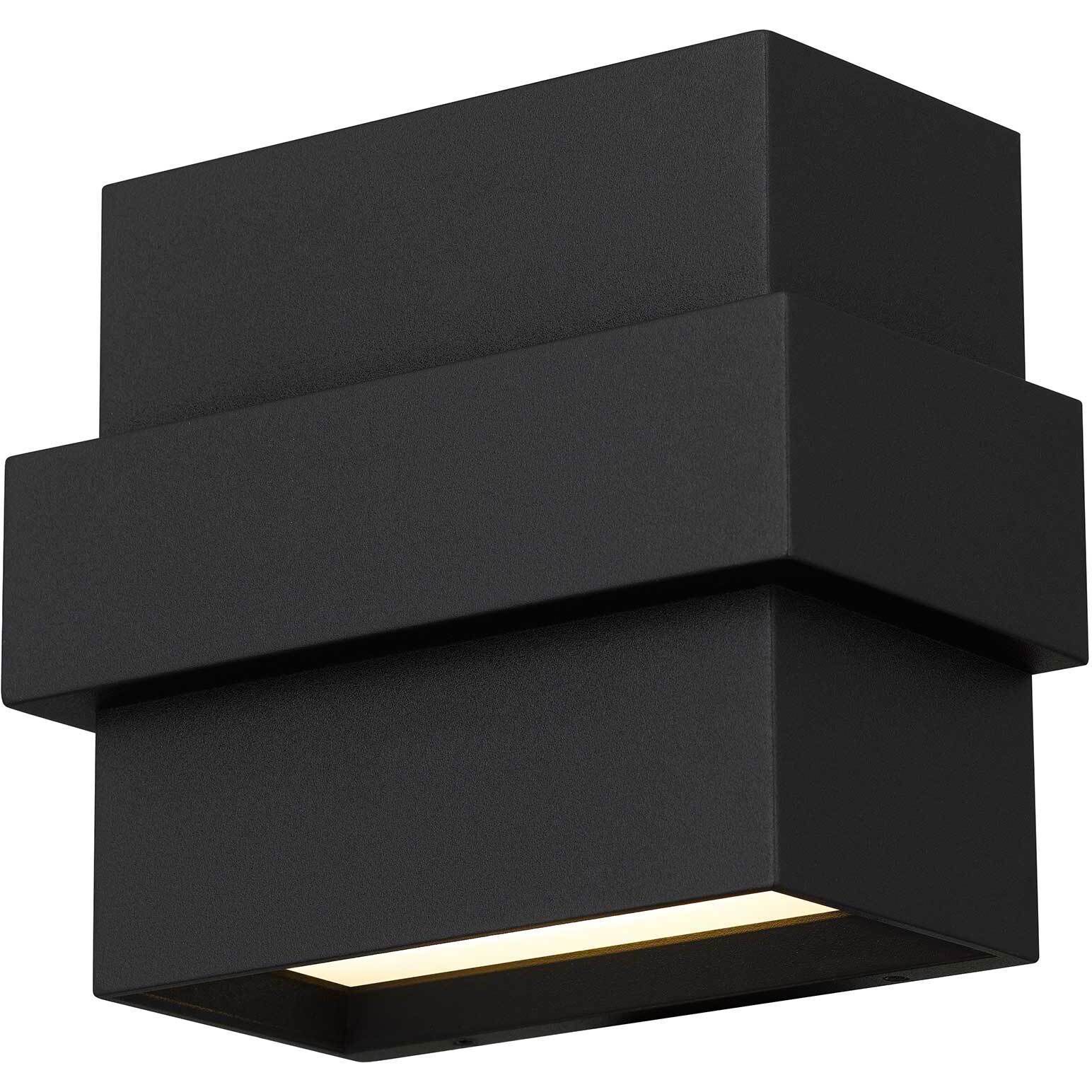 Summit LED 5 inch Sand Black Outdoor Wall Sconce