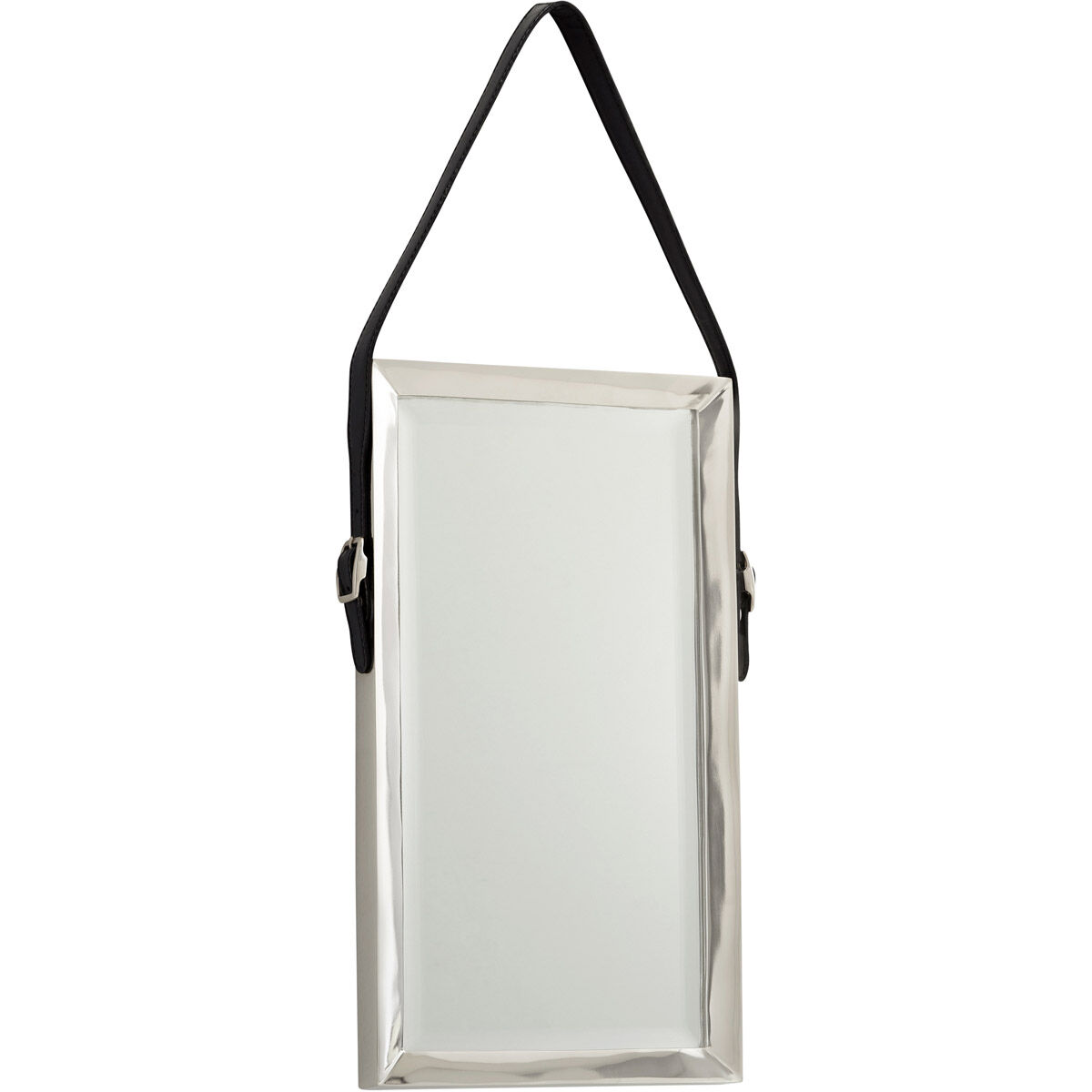 Long 18 X 10 inch Nickel Wall Mirror, Long