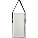 Long 18 X 10 inch Nickel Wall Mirror, Long