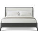 Rome Nera US King Bed, Wooden, Upholstered