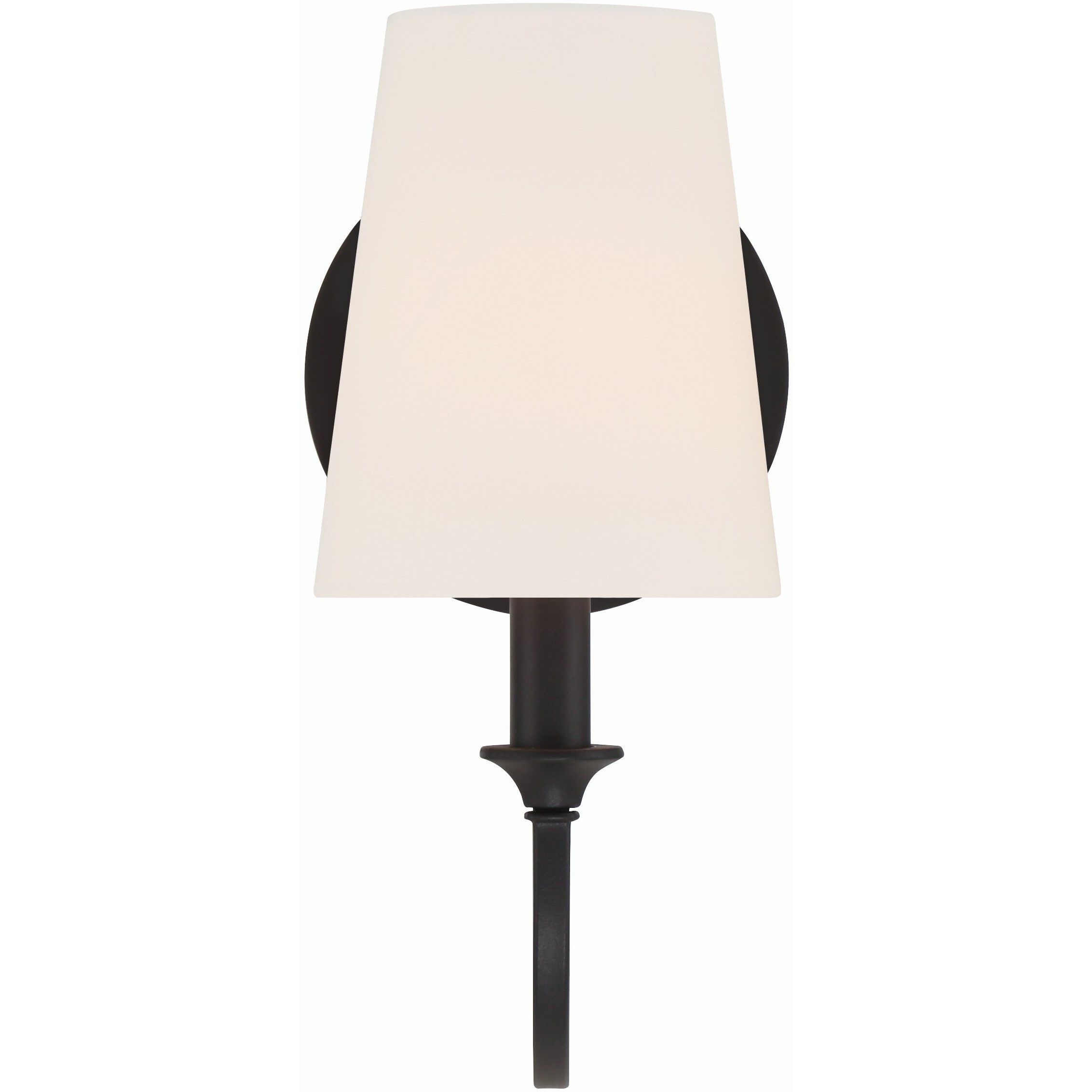 Payton Bath Sconce Wall Light in Black Forged