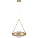 Agate 3 Light 15 inch Champagne Gold Pendant Ceiling Light