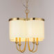 Clover 4 Light 20 inch Satin Brass Chandelier Ceiling Light