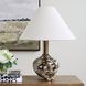 Montagu 23.5 inch 100 watt Smoky Dark Brown and Brass Table Lamp Portable Light