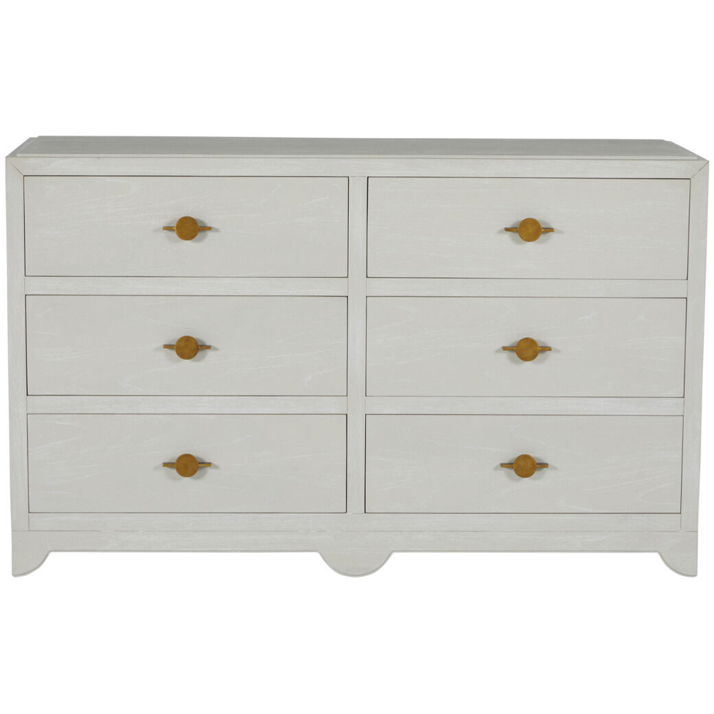 Fairmont Cerused White / Stained Gold Dresser