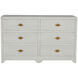 Fairmont Cerused White / Stained Gold Dresser
