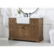 Franklin 48 X 22 X 35 inch Driftwood Bathroom Vanity Cabinet