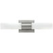 Portia LED 19 inch Brushed Nickel Vanity Light Wall Light, Vertical