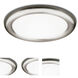 Cosmic 1 Light 19 inch Satin Nickel Flush Mount Ceiling Light