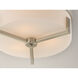 Dart 3 Light 14 inch Satin Nickel Flush Mount Ceiling Light