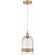 Neighborhood 1 Light 5.75 inch Aged Copper Mini Pendant Ceiling Light