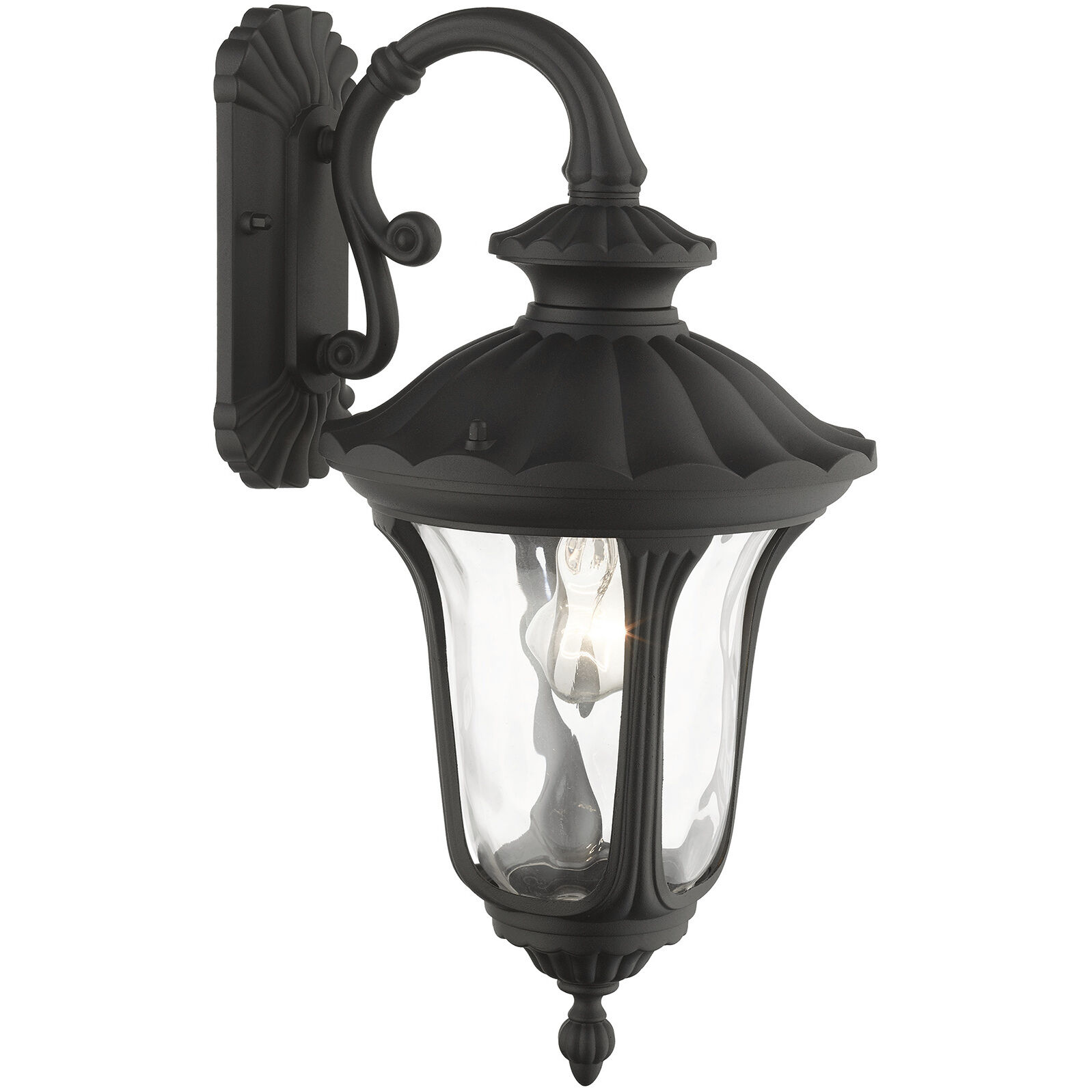 Oxford 1 Light 19 inch Textured Black Outdoor Wall Lantern