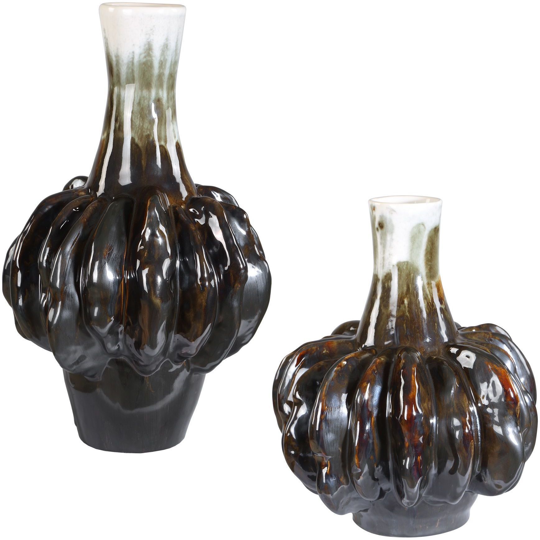 Umbrian 13.25 X 8.5 inch Gourd Vases, Set of 2