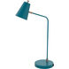 Kirby 24 inch 6.2 watt Teal Table Lamp Portable Light, with USB Port