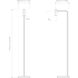 Enna 46.85 inch Matte Black Interior Floor Light Portable Light