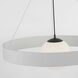 Windsor Smith Arena LED 42 inch Bronze and Matte White Ring and Globe Chandelier Ceiling Light