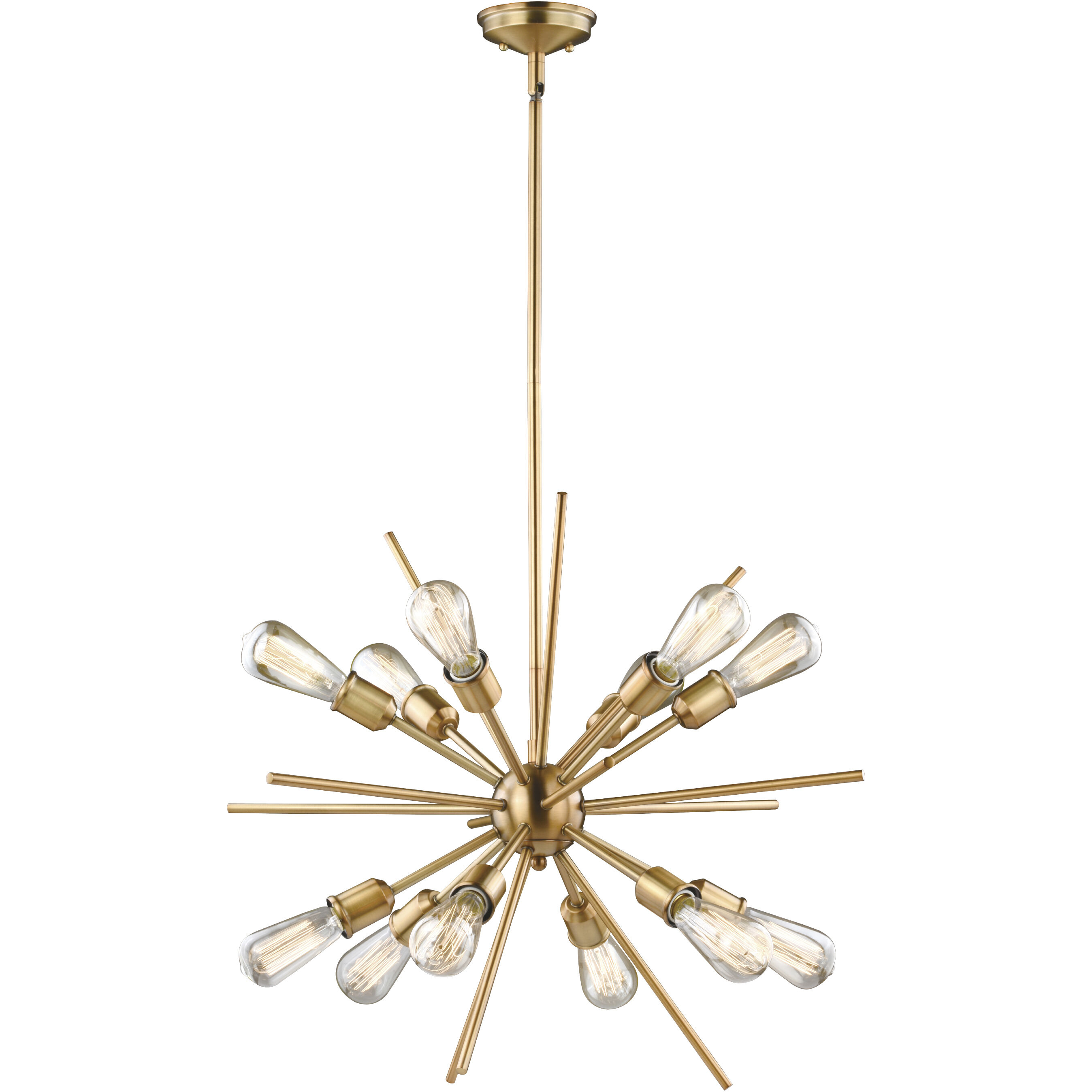 Estelle LED 27.5 inch Natural Brass Pendant Ceiling Light