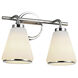 Zoey 2 Light 13.75 inch Polished Nickel Bathroom Vanity Wall Light