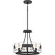 Stratum 4 Light 16 inch Royal Ebony Semi-Flush Mount Ceiling Light