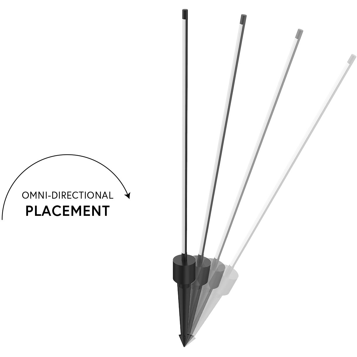 Dorian 12 6 watt Black Exterior Low Voltage Landscape